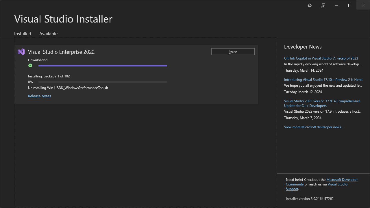 visual studio 2022, uninstalling win11sdk_windowsperformanceToolkit FZp9Nm5wi90E6cyTmoxxqf%2B%2BrjyVBp7NszOMZKqFz529iBxqn%2BVppjZbHraeYcZOWhgu55%2FmrSfJ%2FmAfm8E%3D.png