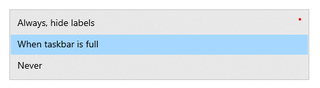 Is it possible hide taskbar labels but not combine them? Not an option in dropdown g0wa6or1lov81.png