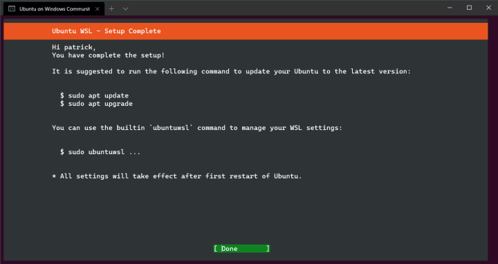 Announcing Ubuntu on Windows Community Preview for WSL 2 g3Ar1VUaA0SwrDPs5qT6E4GYYh0ZDS-3LZhlsTlpMKFdOdf11sk7OEJYZ9NDssEZdoB0AZ59x2oKr6-WQqaF2taRzd4x1jeP.png