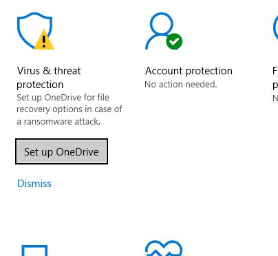 Windows security OneDrive warning will not dismiss. GcS0M.jpg