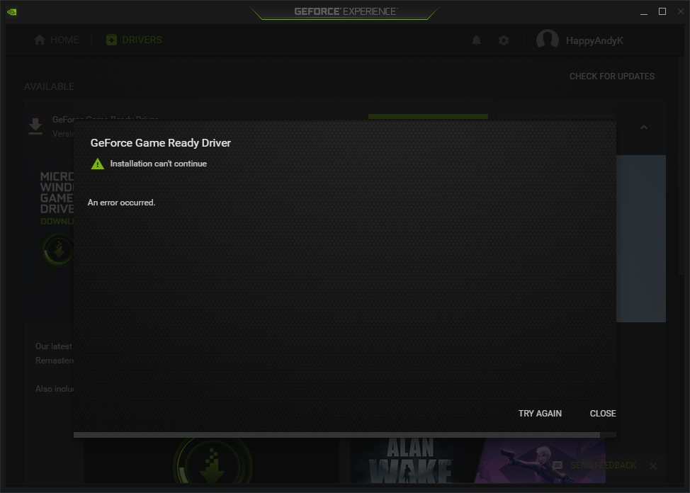GeForce Game Ready Driver installation error on Windows 11/10 GeForce-Driver-installation-error.png