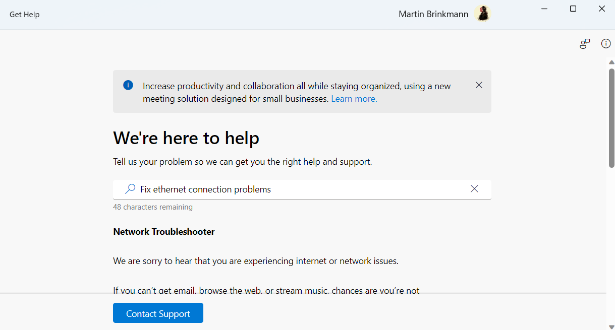 Microsoft begins deprecation of classic troubleshooting tools in Windows 11 get-help.png