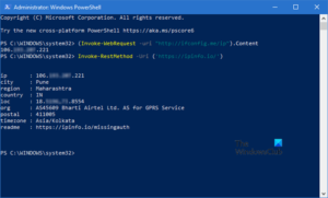 How to get Public IP address using PowerShell in Windows 10 Get-Public-IP-address-using-PowerShell-300x181.png