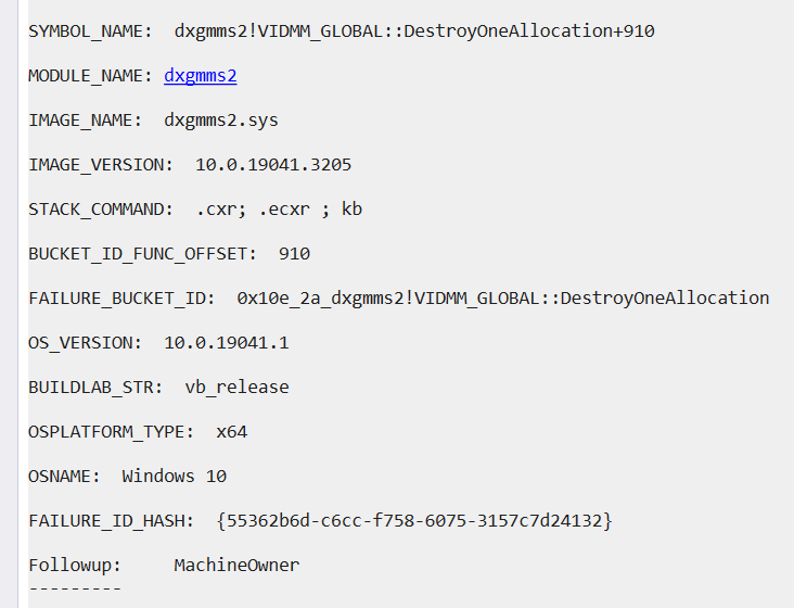 BSOD VIDEO_MEMORY_MANAGEMENT_INTERNAL gImlyXFcqonP%2bgEIPze8PFdmFbFC1pD9c8WKBfqmwJW10Urb6pqIr9WQ%2bD%2f8ZdBwnId5SL4gS9UKCpXFQ18WTSM%3d.png