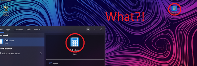 When i search for calculator, it shows the old icon instead of the updated one, ik it's not... gk5bnkwb6vg91.png