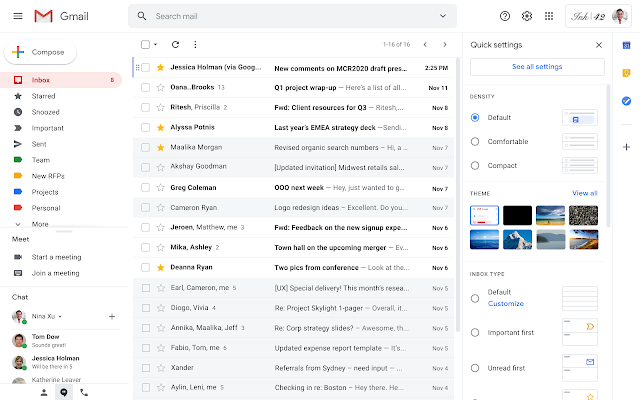 New quick settings help you optimize your Gmail layout gmailquicksettings.png