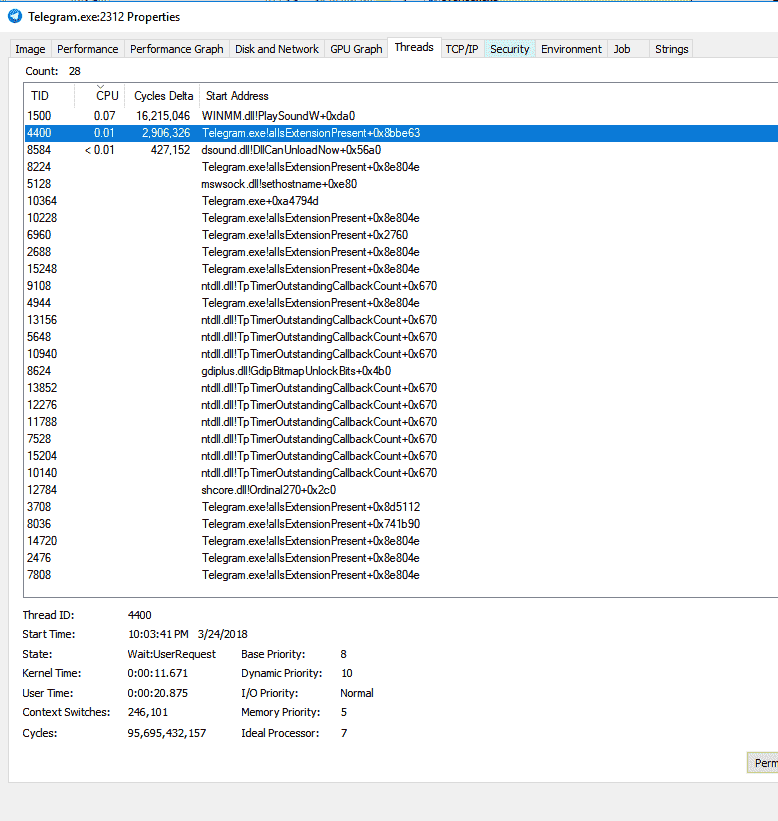 Event viewer logs critical error - Telegram messenger freezes GMgNCQl.png