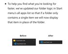 In the latest insider build, if a folder in your Start Menu contains only one item then it... goFDfxgRD4yfYwsnSBwMOTKR6xFcLtRggOhxQpuVX_8.jpg