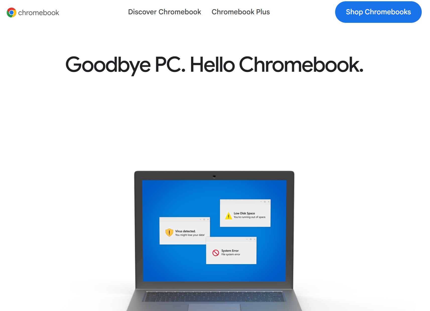 Google pop-up calls Windows 10 risky, says get a Chromebook ahead of Win10 EOL Goodbye-PC-ad-by-Google.jpg
