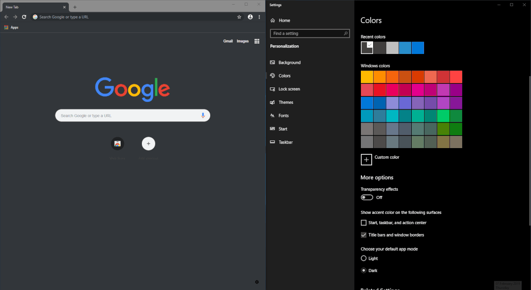 Google Chrome to respect Windows 10’s dark and light theme settings Google-Chrome-dark-mode.gif