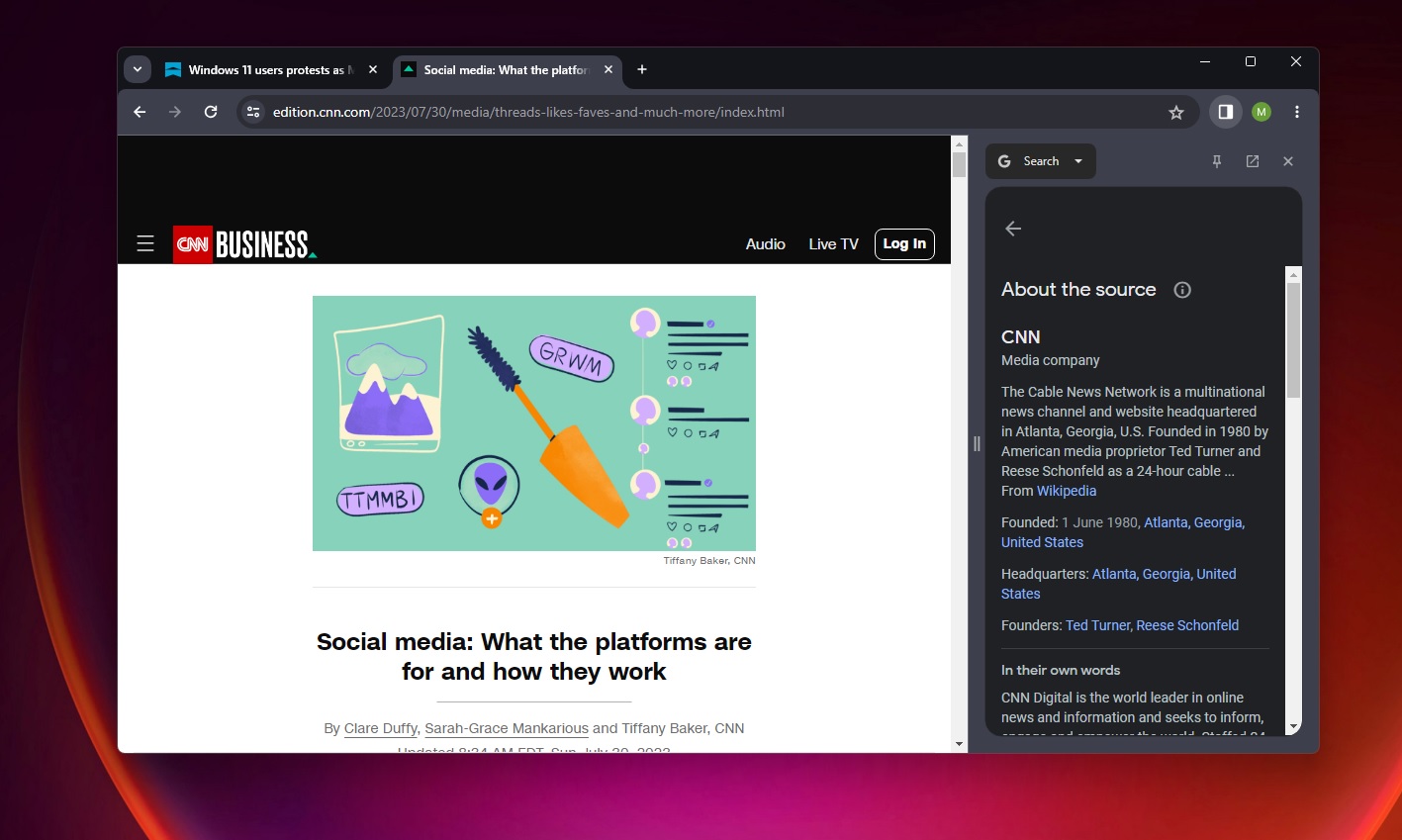 Chrome side panel to behave more like Microsoft Edge; is Google Bard integration next? Google-Chrome-side-panel.jpg