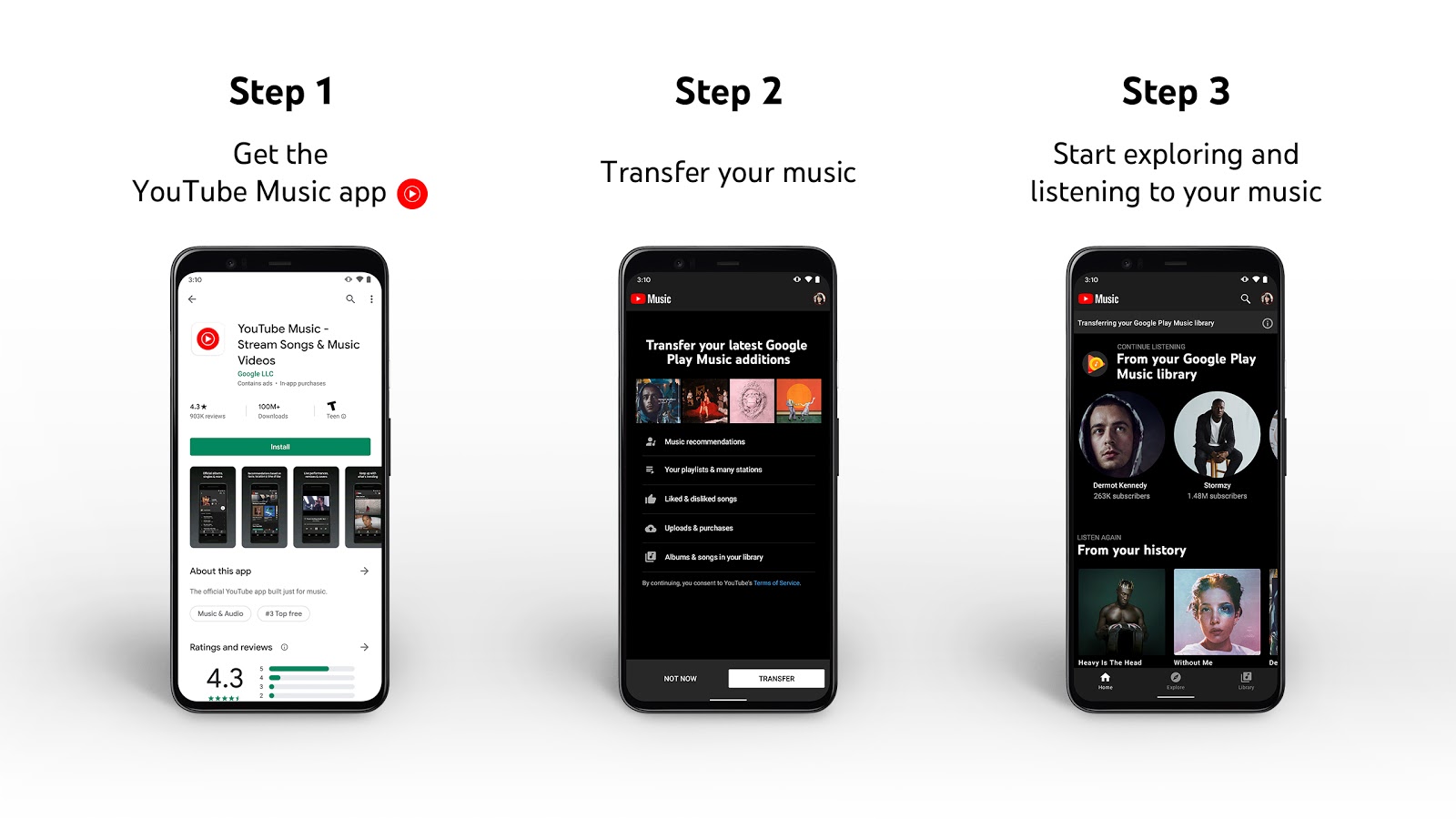You can now transfer your Google Play Music library to YouTube Music GPM_PhoneComposite_StepByStep_2560x1440_alt.jpg