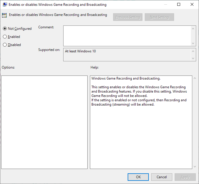 Disable Windows 10 Game Bar tips and notifications group-policy-disable-game-recording.png