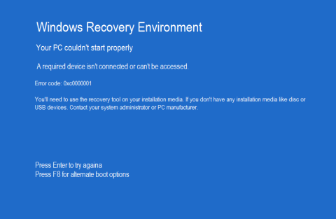 BSOD after idle - subsequent failure to start PC - error code 0xc0000001 h48vH.png
