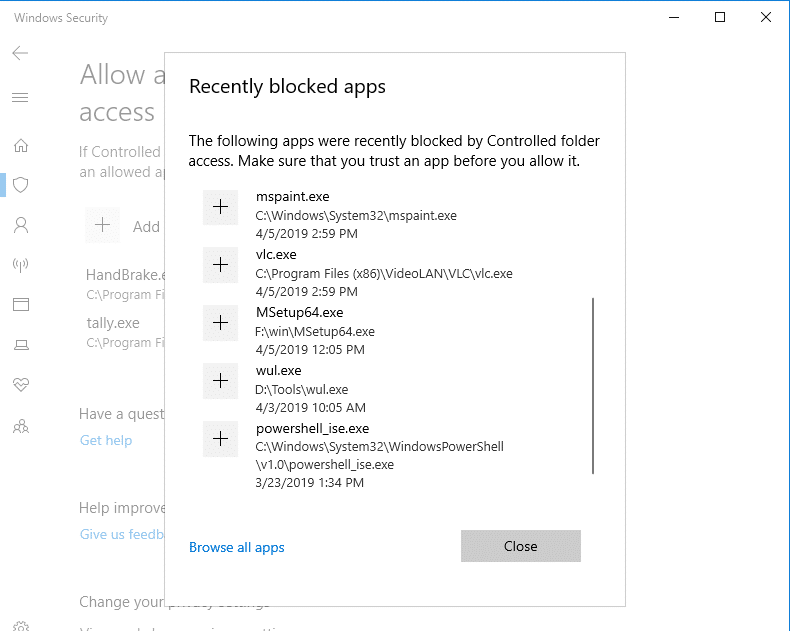 Windows Defender Unauthorized Folder Access Blocked h5Dvu.png