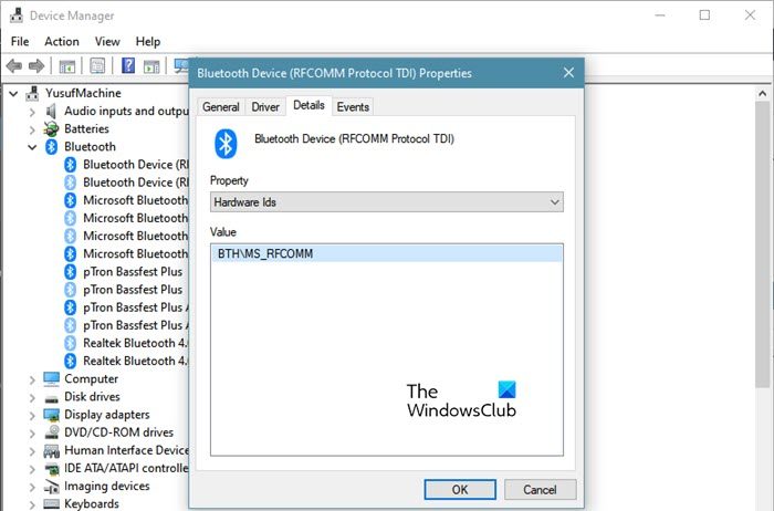 Fix Generic Bluetooth driver missing in Windows 11/10 hardware-ids.jpg