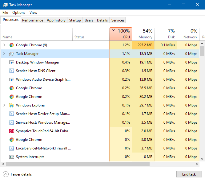 100% cpu and HD usage in task manager but nothing shows up as being used, slows PC to... HcamS.png