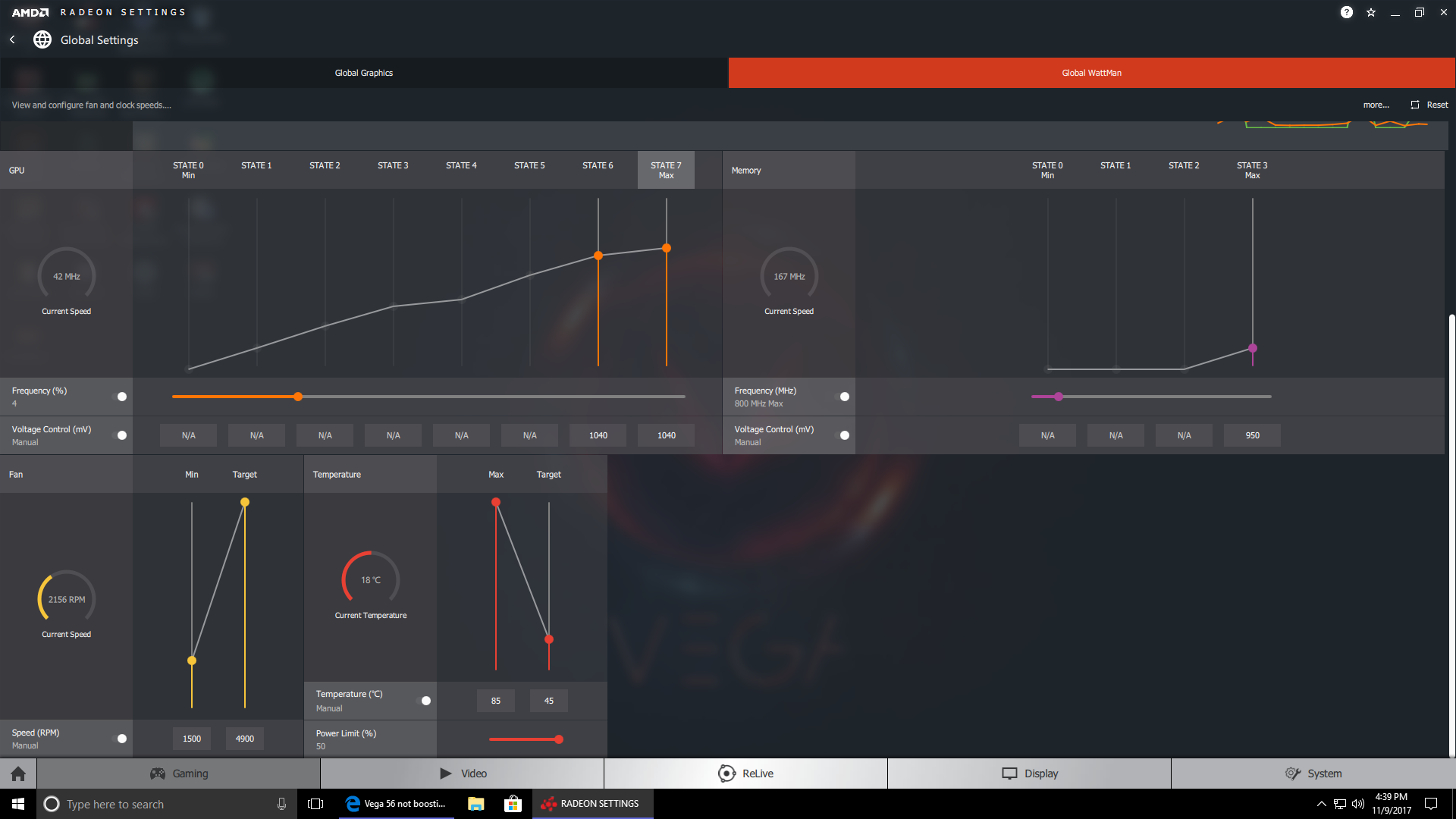 MSI Vega 56 Air Boost - Cannot use multiple displays help.png