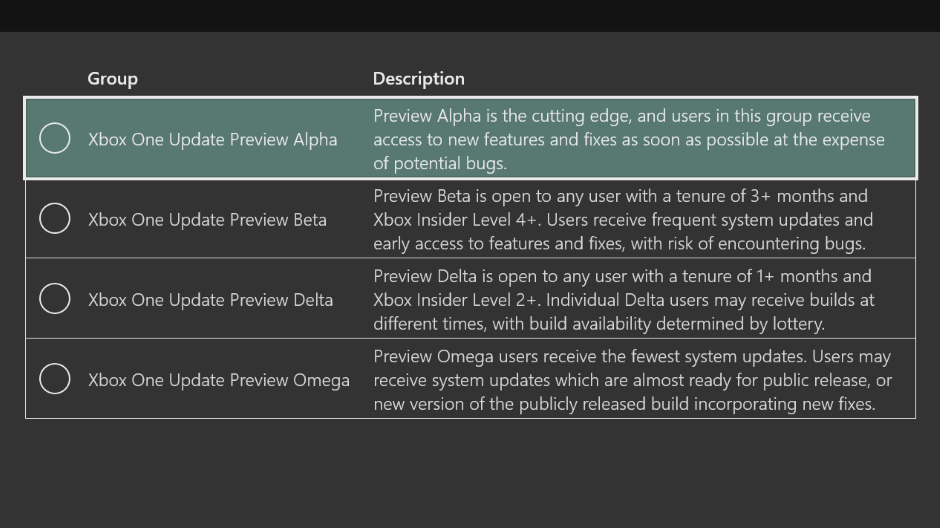Xbox One Preview Alpha ring 1908 System Update 190806-1945 - August 7 Hero_PreviewAlpha_Hero-1.png