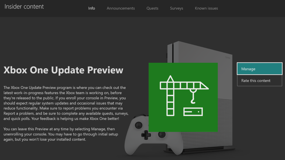 Xbox One Preview Alpha ring 1911 System Update 190916-1945 - Sept. 20 Xbox Hero_XboxOneUpdatePreview_Hero.png