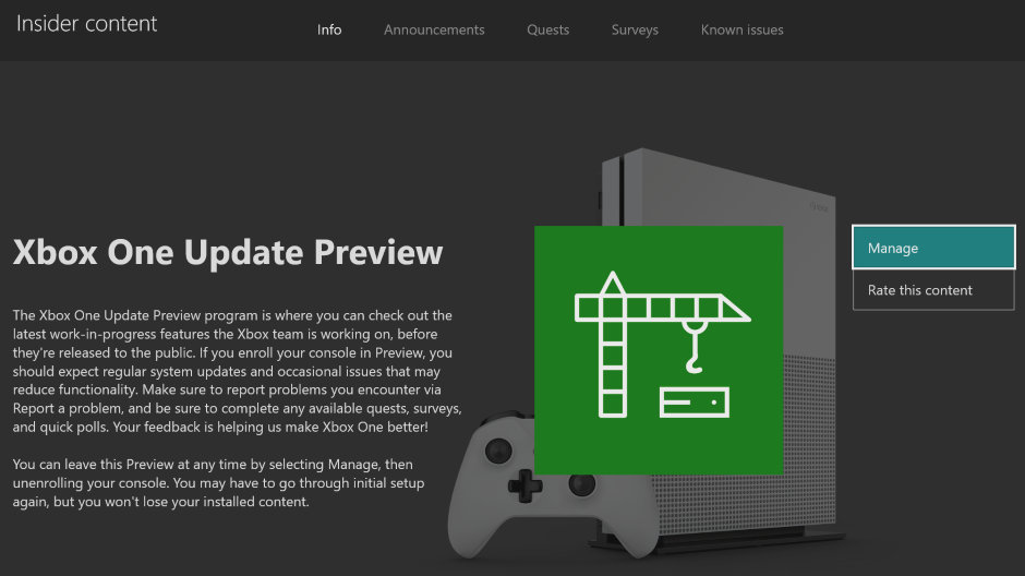 Xbox One Preview Beta ring 1910 System Update 190918-1945 - Sept. 20 Xbox Hero_XboxOneUpdatePreview_Hero.png