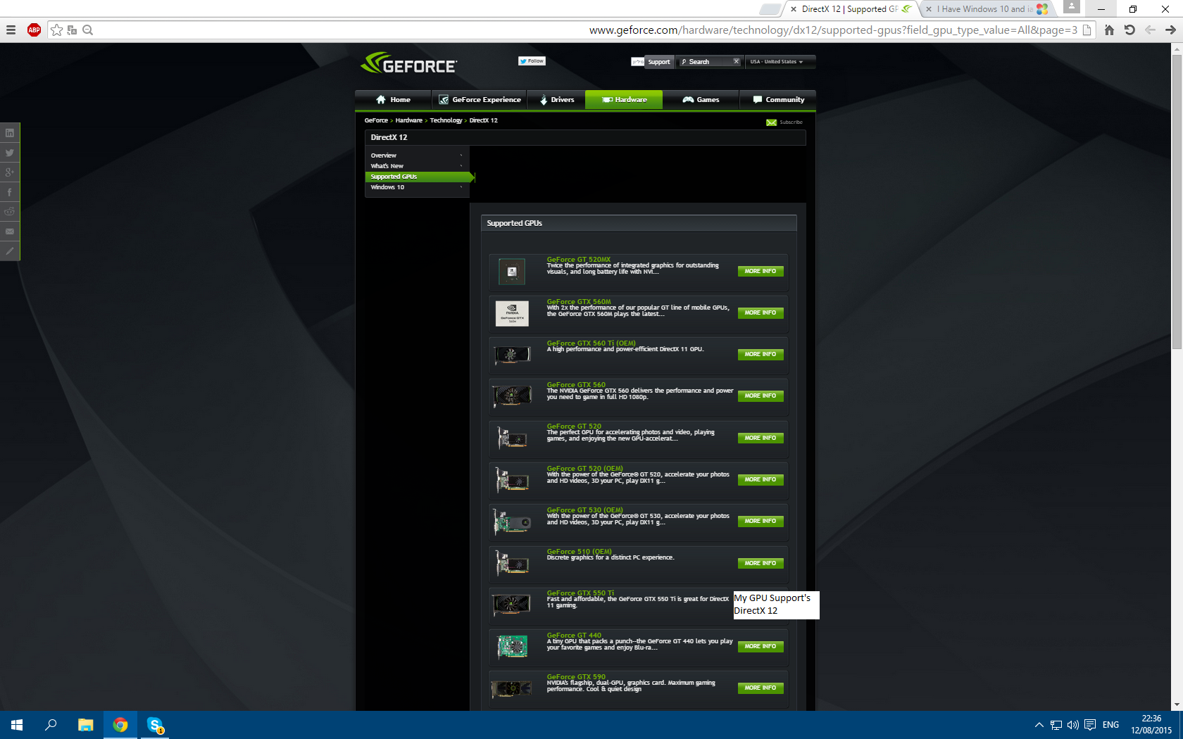 'DirectX 12 is not supported on your system' although I'm running geforce gtx 1070 and... hfMPkwz.png