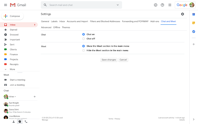 New quick settings help you optimize your Gmail layout Hide%2BMeet%2Bin%2BGmail.png