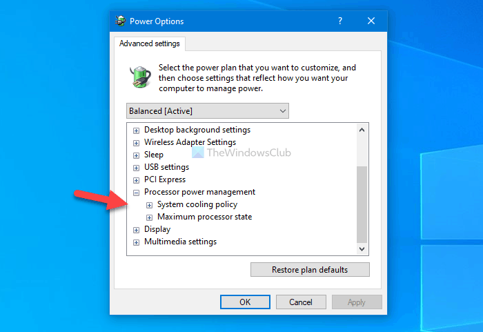 How to show or hide Minimum and Maximum Processor State in Power Options in Windows 10 hide-minimum-and-maximum-processor-state-1.png