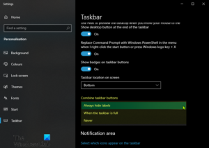 How to show Program icon names in Taskbar of Windows 10 Hide-or-show-icon-names-beside-icons-in-Taskbar-300x213.png
