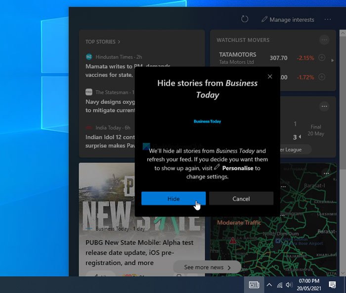 How to hide or unhide Publishers in News and Interests Taskbar Widget of Windows 10 hide-publishers-news-interests-1.jpg