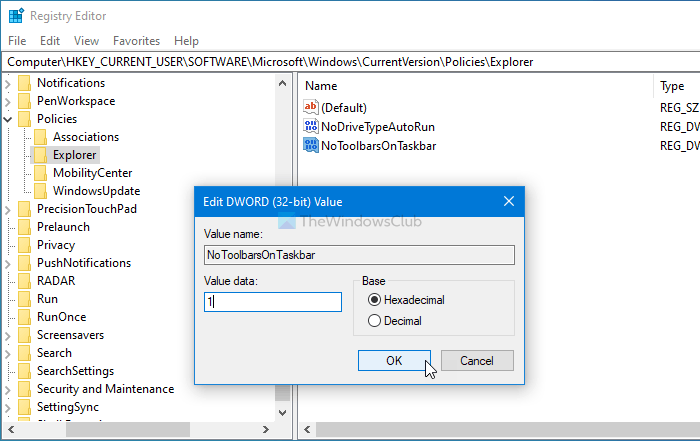 How to show or hide Toolbars option in Taskbar right-click Context Menu in Windows 10 hide-toolbars-option-taskbar-right-click-menu-2.png