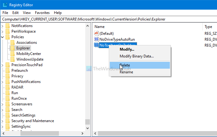 How to show or hide Toolbars option in Taskbar right-click Context Menu in Windows 10 hide-toolbars-option-taskbar-right-click-menu-3.png