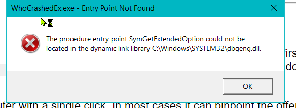 Cannot fix an error which prevents me from running Whocrashed hkmA4XQ.png
