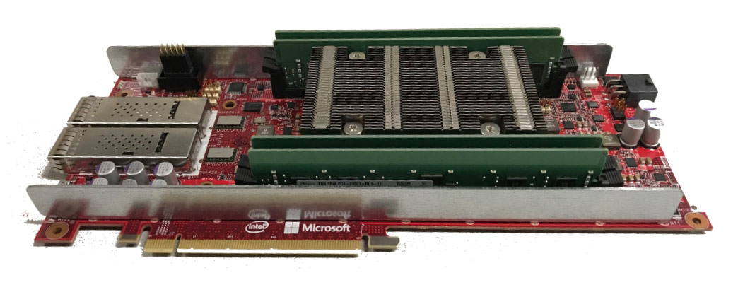 How many layers of AI support are there at Microsoft before a real human based logic is used? Hot-Chips-Stratix-10-board-1-.jpg