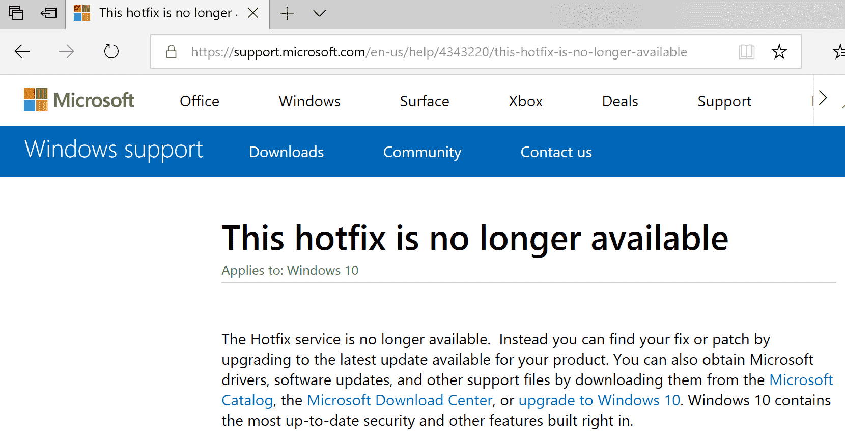 Microsoft's Hotfix service is no longer available hotfix-service-windows-not-available.png