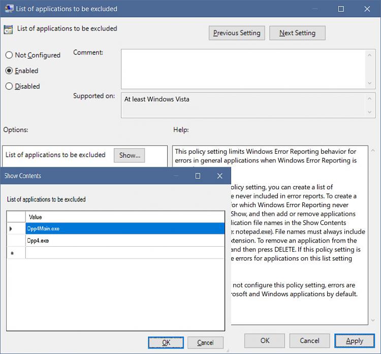 I can not open any of my downloads. It says windows dialog is not responding. -how-accelerate-dialog-not-responding-close-program-error-reporting-list-auepplications-excluded.jpg