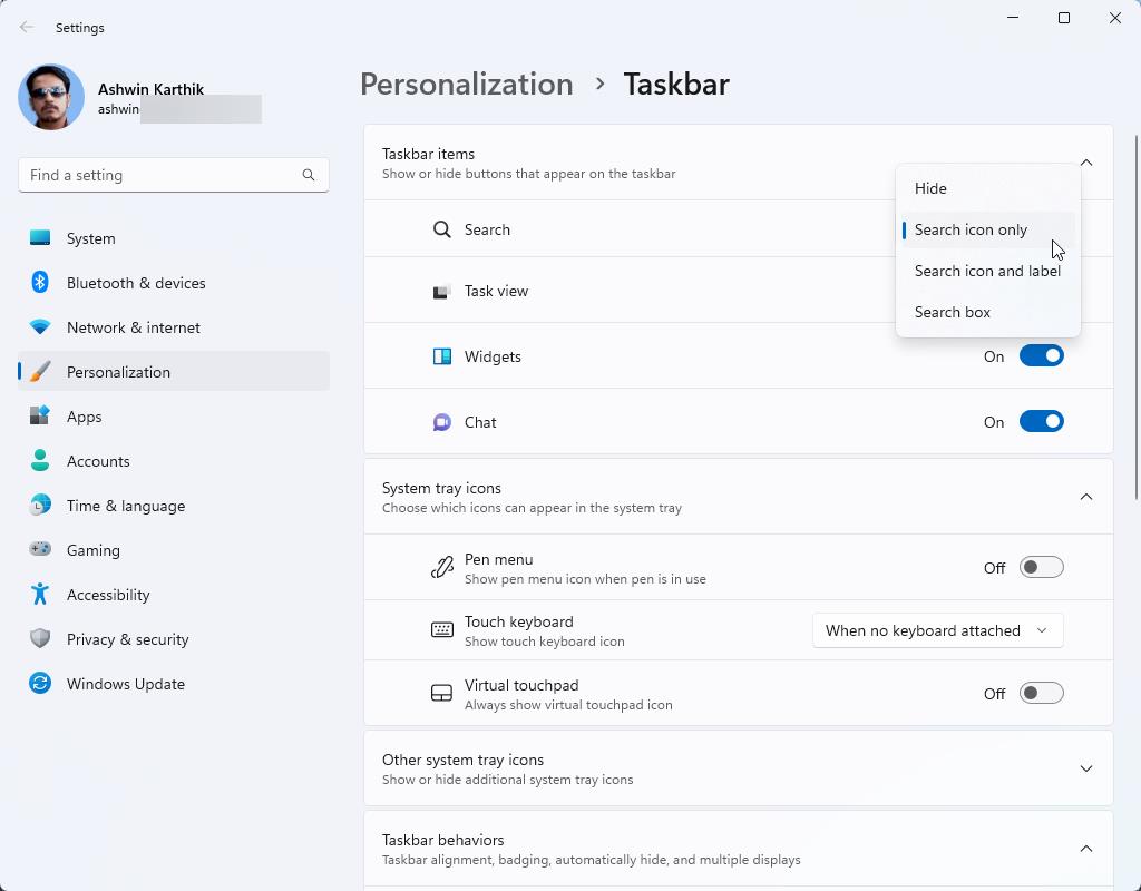 Windows 11 Insider Preview Build 25295 allows users to change the Taskbar's Search style How-to-change-the-Taskbars-Search-style-in-Windows-11-Preview.jpg