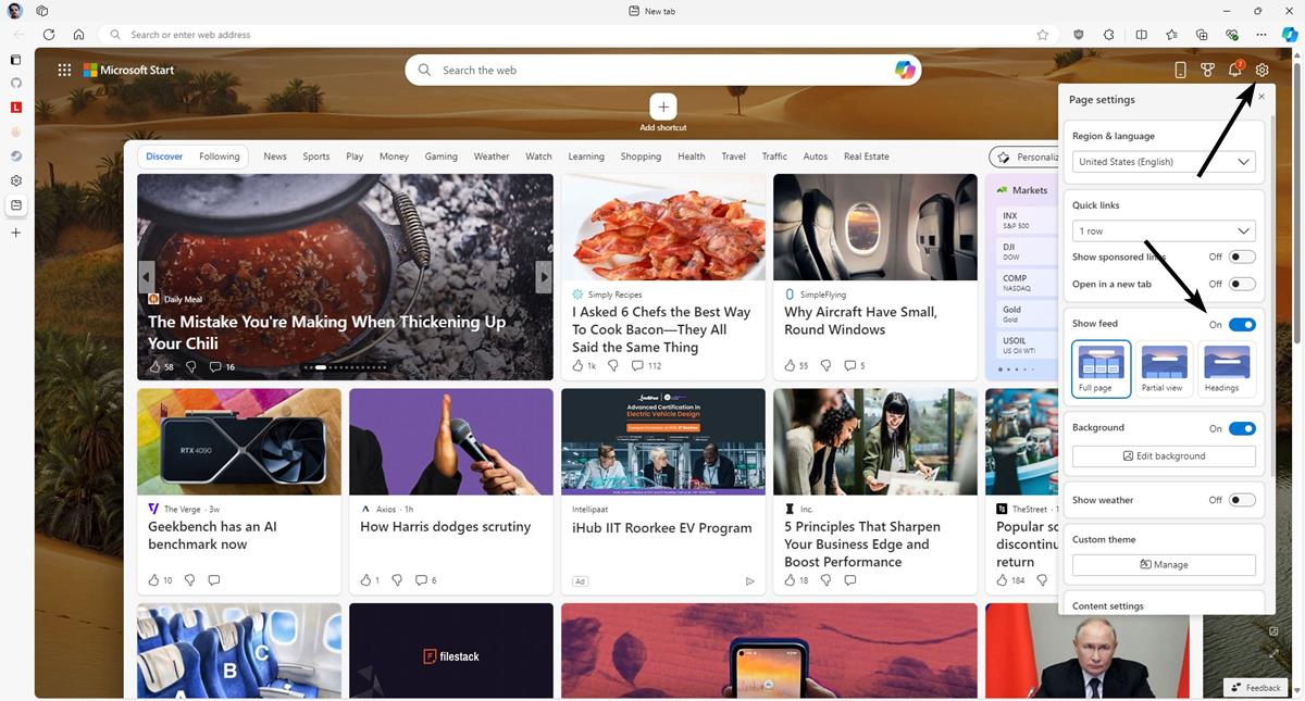 How to disable the news feed in Microsoft Edge's New Tab page How-to-disable-the-news-feed-in-Microsoft-Edges-New-Tab-page.jpg