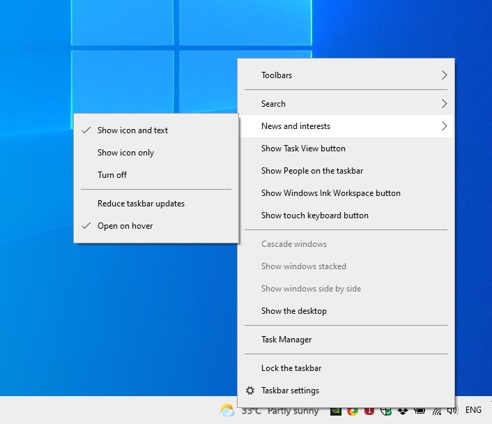 How to disable the Weather widget from the Windows 10 Taskbar How-to-disable-the-Weather-widget-from-Windows-10-Taskbar.jpg