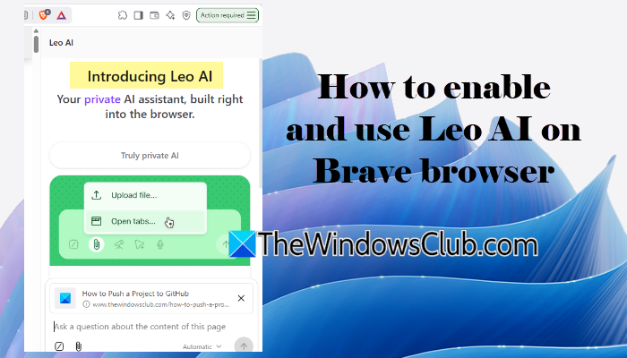 How to enable and use Leo AI on Brave browser on PC or Phone How-to-enable-and-use-Leo-AI-on-Brave-browser.png