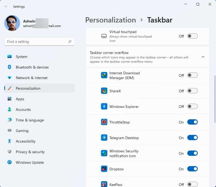 How To Manage And Display All System Tray Icons In Windows 11