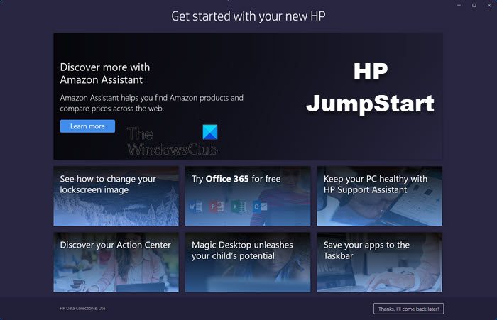 How to use HP JumpStart on Windows 11/10 HP-JumpStart-app.jpg