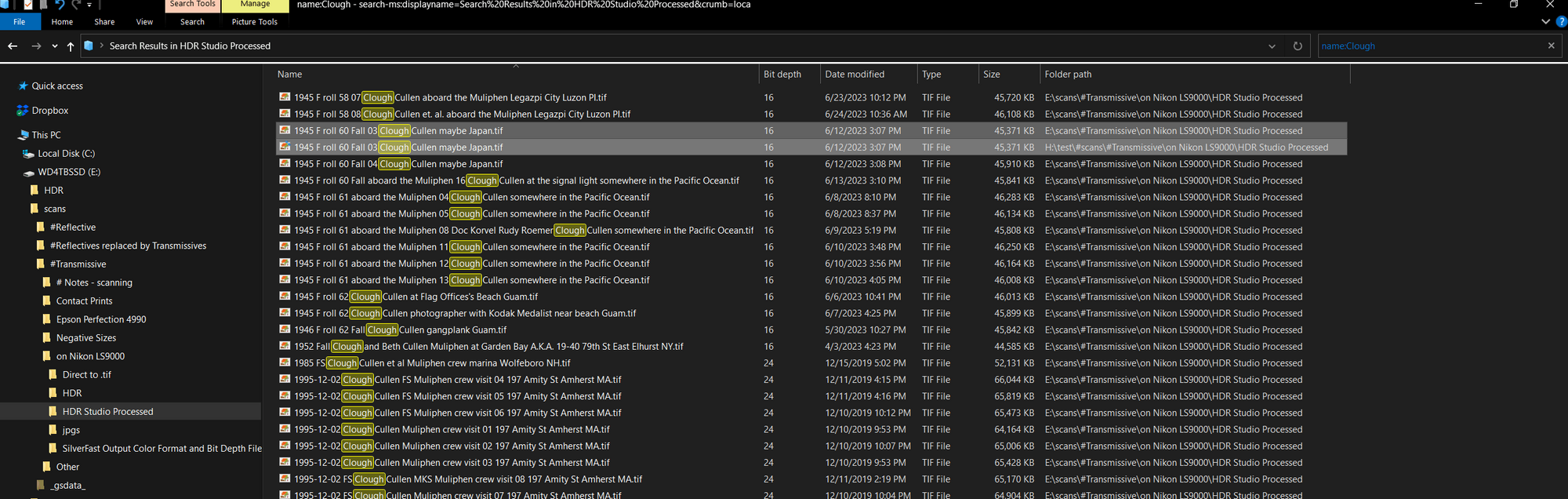 Two instances of File Explorer Search results pointing to two different drives and paths -... HRl0f9JOLJhxmVPoLfmbOWQWc8CZ1gG27NIn8pKI%2bf%2f02oJVzEfO8SQq8o7k1mPhDeaIY4zEtvHuIm9HIb%2fCxTc%3d.png