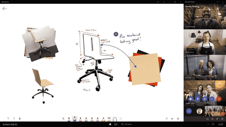 Microsoft Teams app now available for all Surface Hub devices Hub-Screenshot-e1536614454168.png