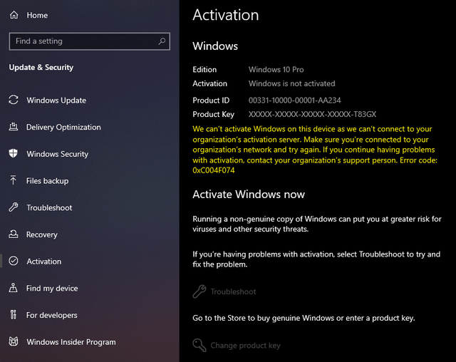 Can't activate my Windows 10 Key on my PC hxzjeysi72xc1.png
