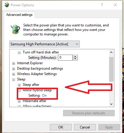 Hybrid sleep option disappeared and mouse can't wake up Windows 10 in sleep mode hybrid-mode-jpg.jpg