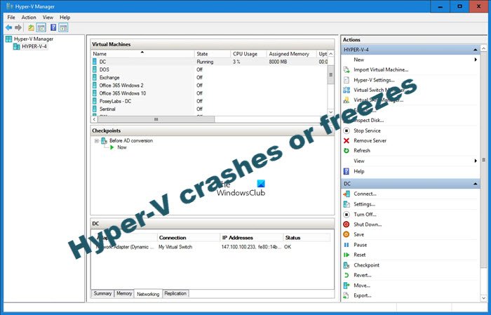Hyper-V crashes or freezes Windows 11/10 Hyper-V-crashes-or-freezes.jpg