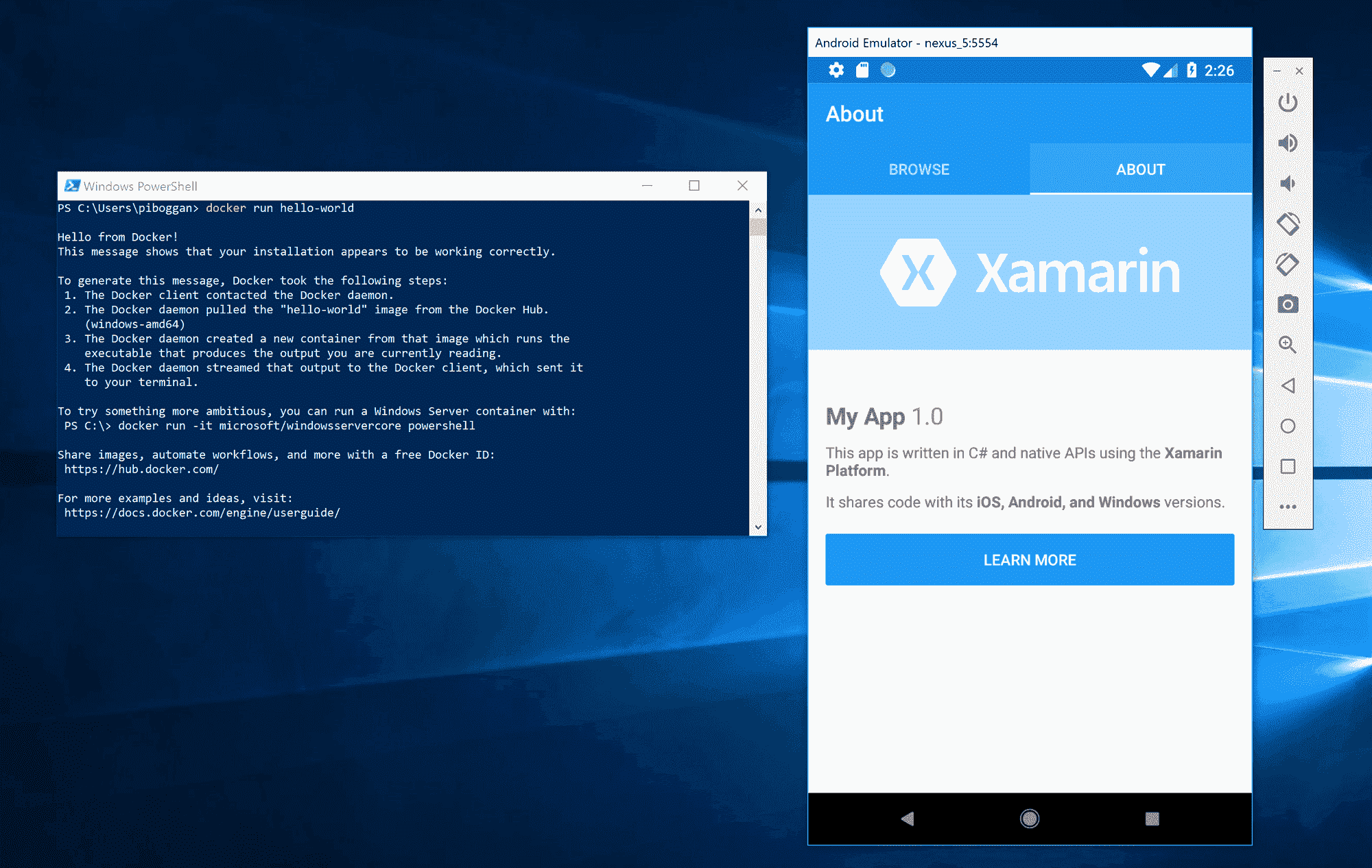 android emulator HyperV-Emulator-Docker.png