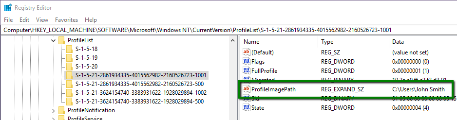 Accidently changed SID ProfileList Value Path. Unable to access my Profile. Please help. I0Arb.png