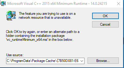 microsoft version of a game wont run smooth game runs perfect on steam please help icrosoft-visual-c-2015-error-when-running-steam-games-2017-03-23-20_42_18-nvidia-geforce-overlay.png
